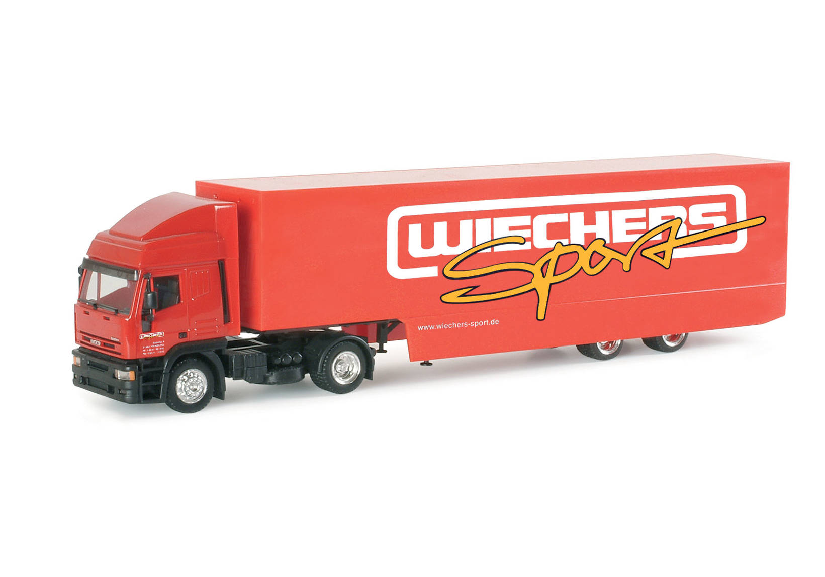 Iveco ET HD racing transporter semitrailer "Wiechers"