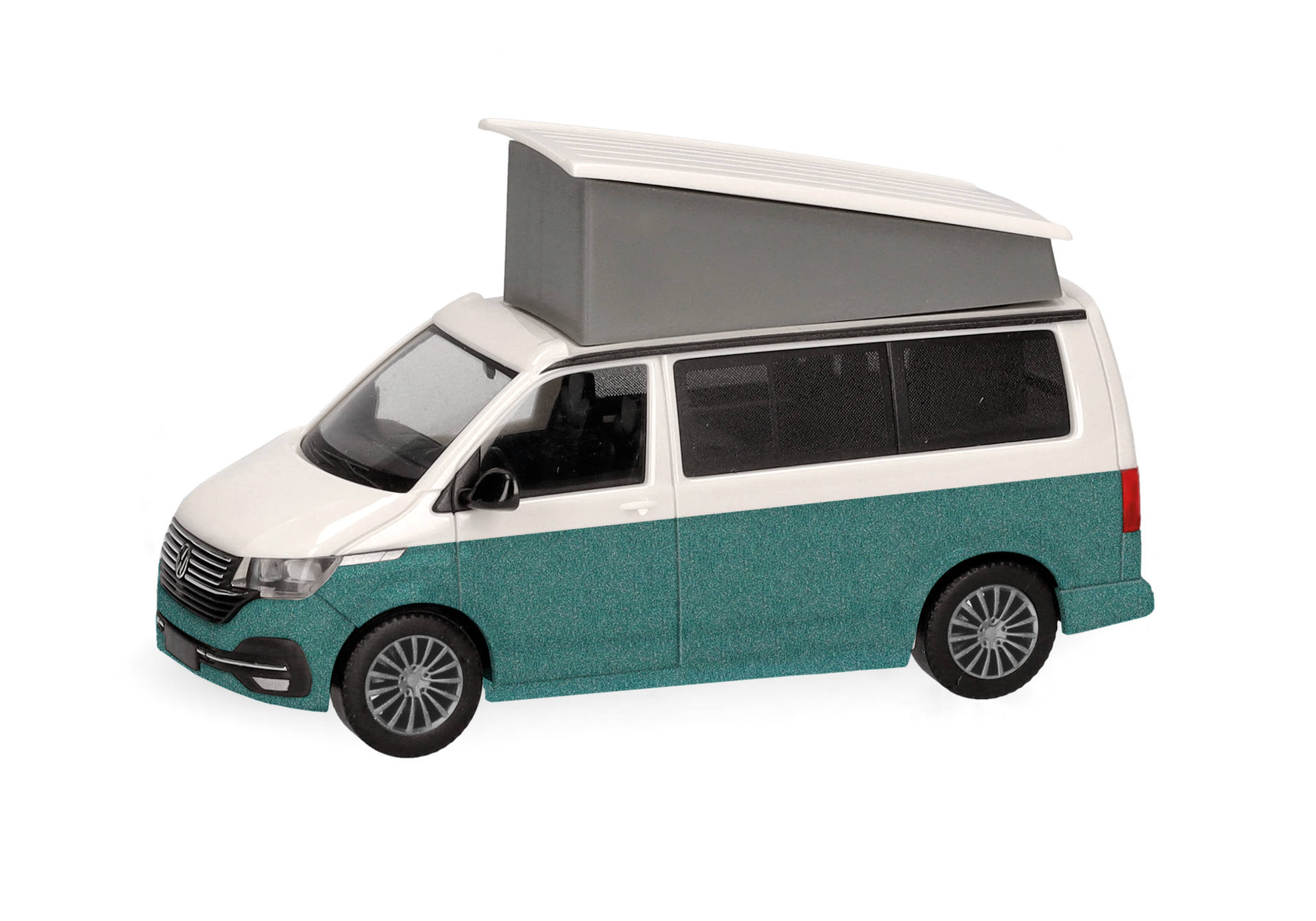 Volkswagen (VW) T6.1 California, Candy Weiß / Bay Leaf Green metallic