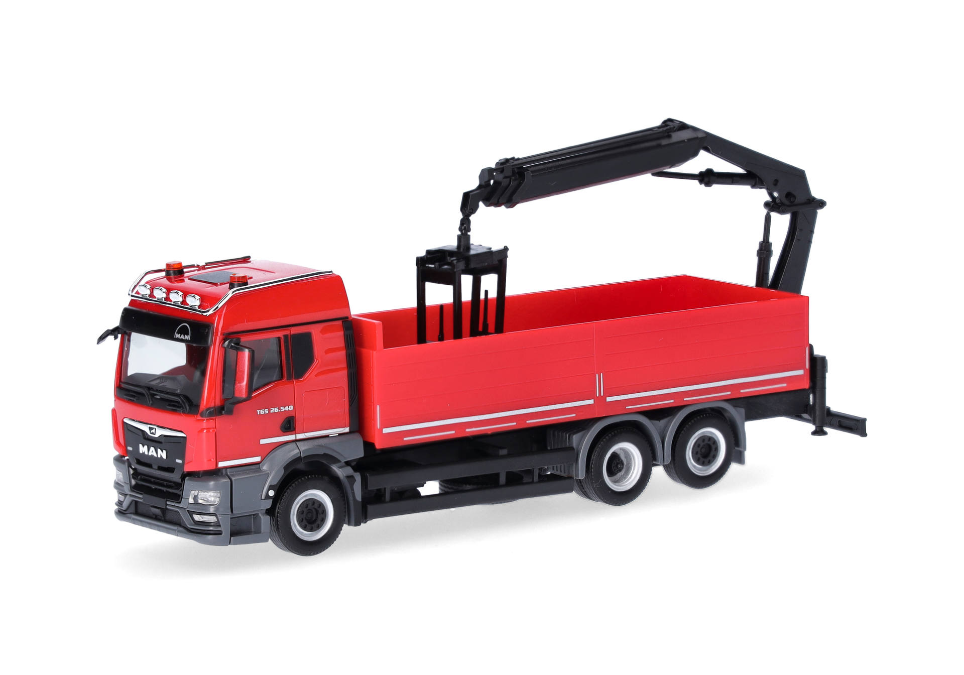 MAN TGS TM platform truck with crane 3axles "MAN Truck & bus SE"