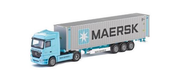 Mercedes-Benz Actros LH '02 45ft Container saddle train