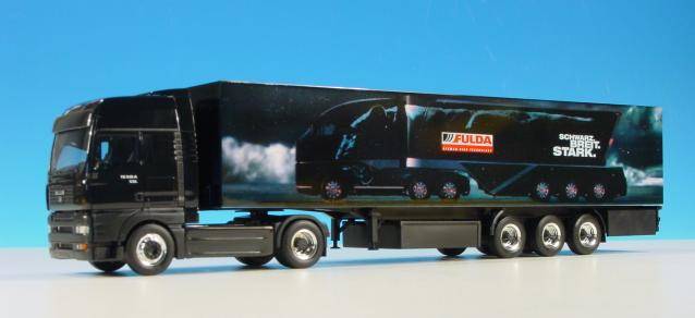 MAN TGA XXL promotional box semitrailer FULDA
