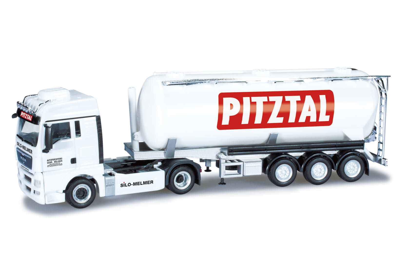 MAN TGX XLX silo semitrailer "Melmer / PITZTAL.com" (A)