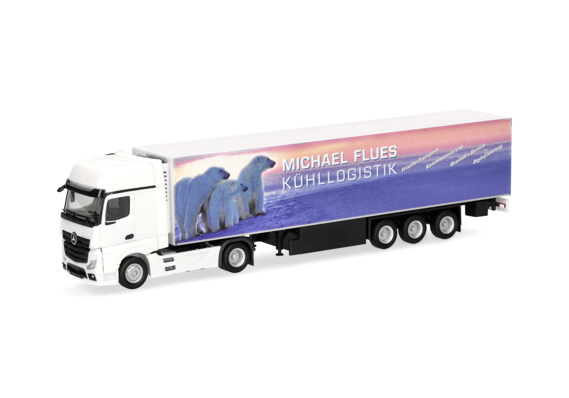 Mercedes-Benz Actros L 18 Gigaspace refrigerated box semitrailer "Michael Flues Kühllogistik" (Express)