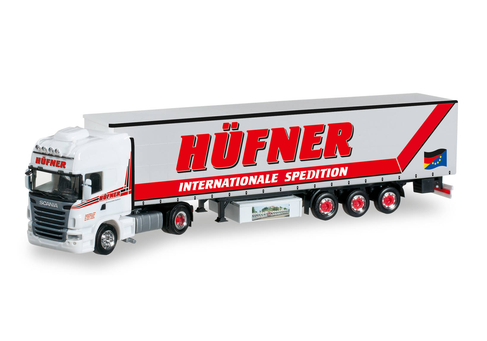 Scania R TL curtain canvas semitrailer "Oswald Hüfner"