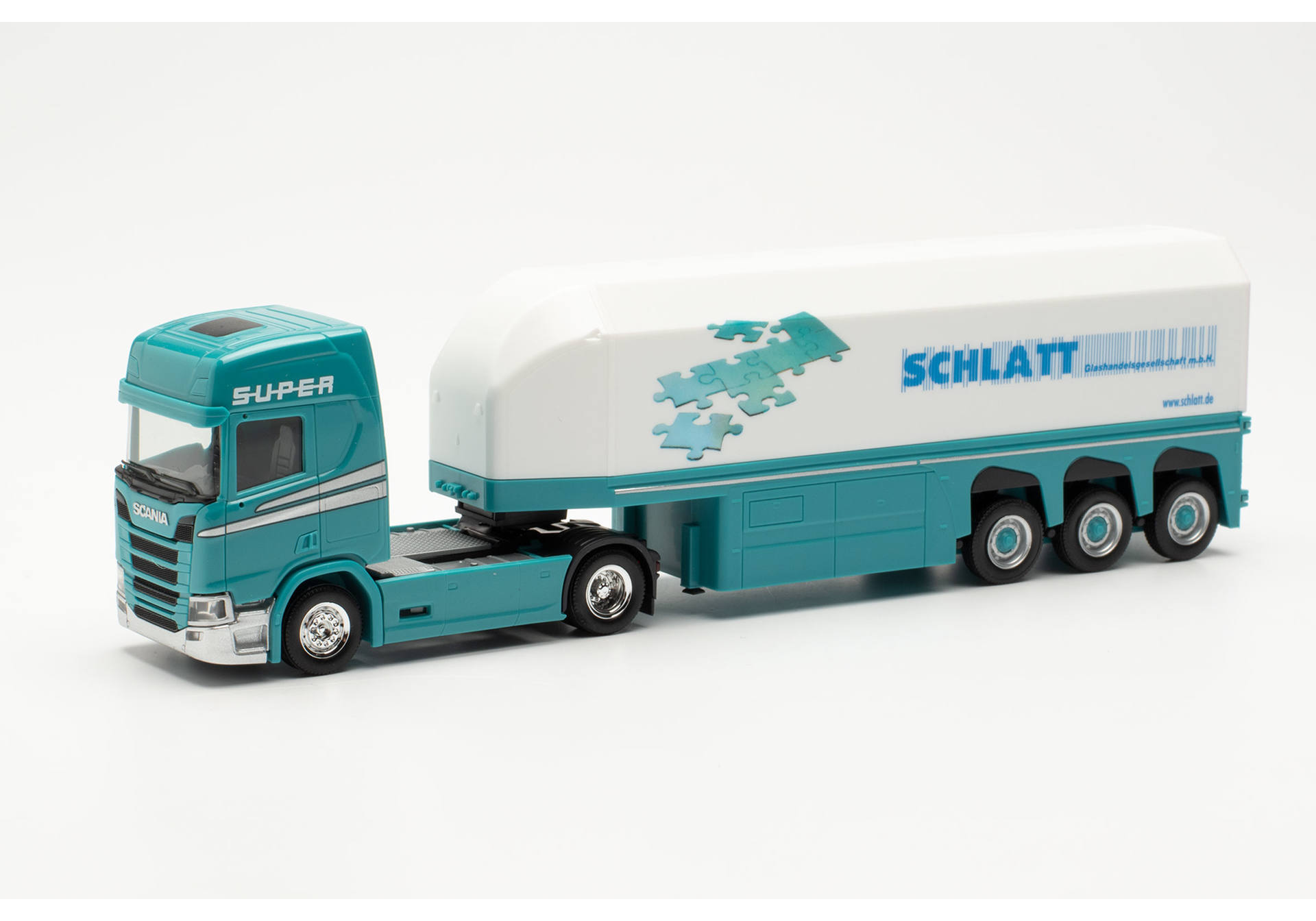 Herpa Scania Cs High Roof Inloader Semitrailer Schlatt