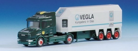 Scania Hauber '96 HL glass transporter saddle train 2A/3A