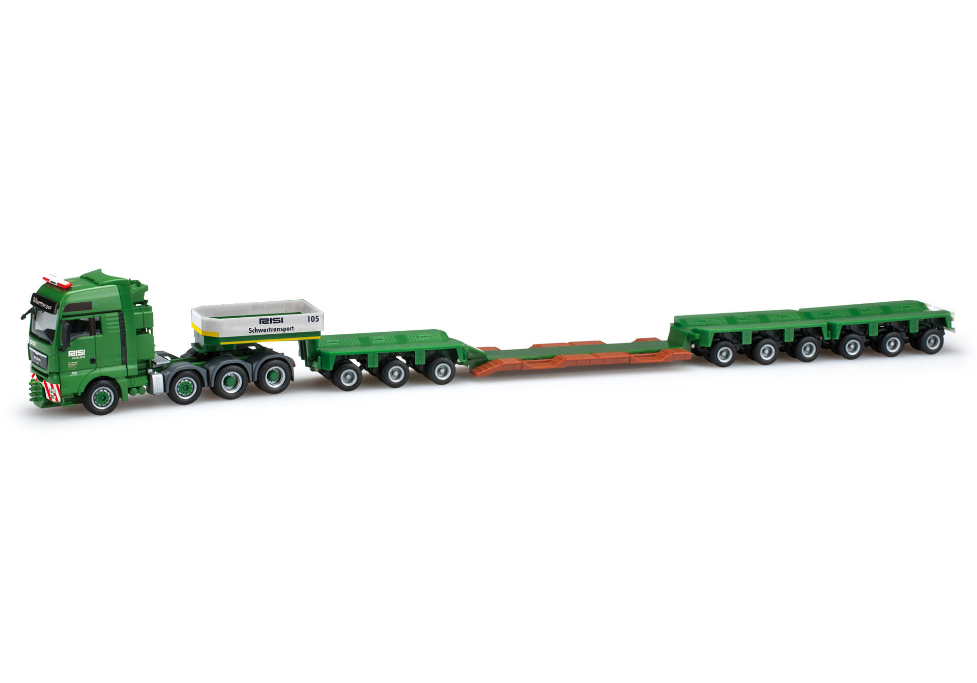 MAN TGX XXL low boy semitrailer "Risi" (CH)