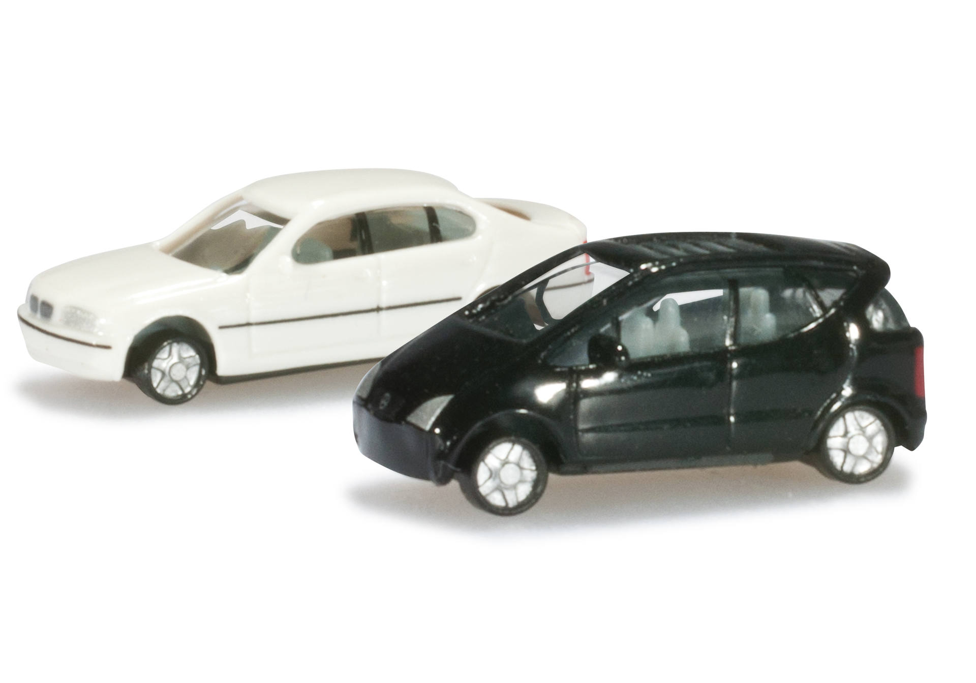N-PKW Set (Mercedes-Benz A-Klasse/BMW E 46), schwarz/weiß