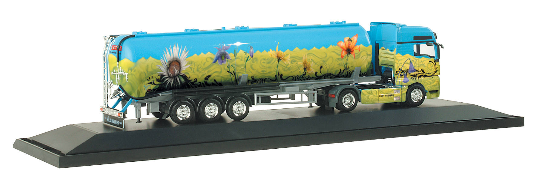 MAN TGX XXL Silo-Sattelzug "Melmer/Alpenblumen" (A)