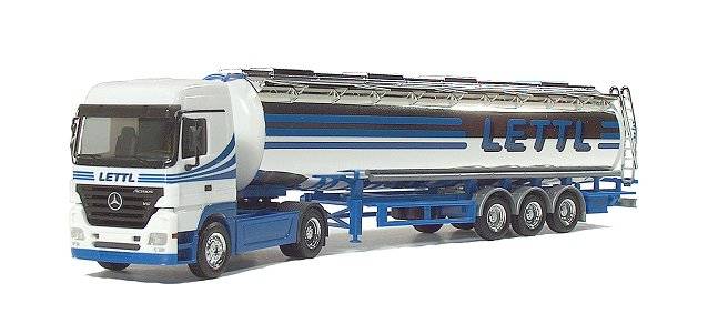 Mercedes-Benz Actros LH jumbo chromium plated tank semitrailer "Lettl"