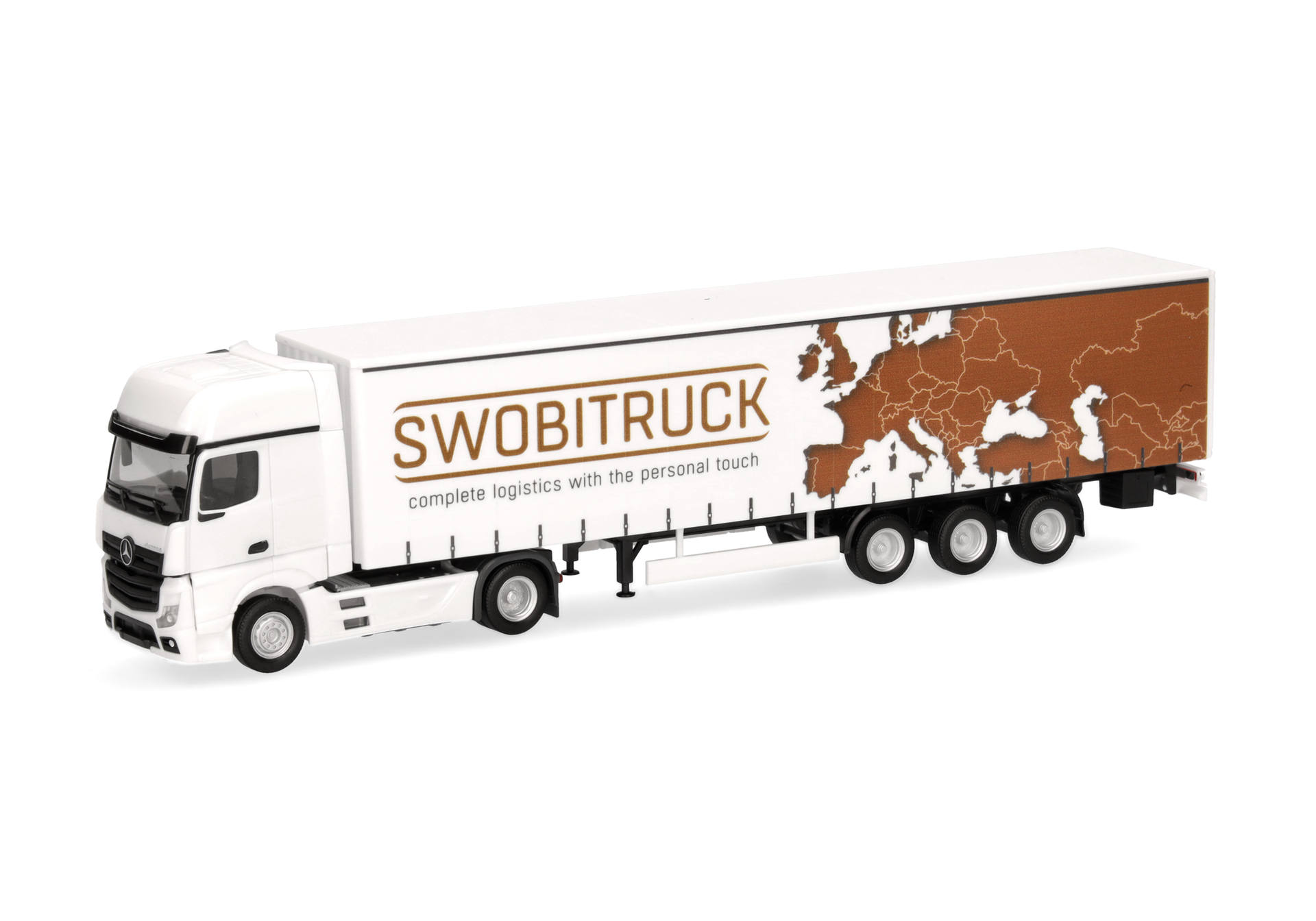 Mercedes-Benz Actros 18 Gigaspace curtain canvas semitrailer "Swobitruck"