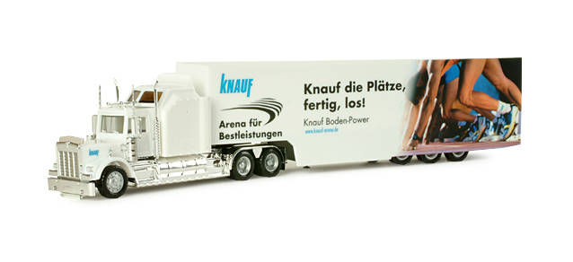 Kenworth box semitrailer "Knauf"