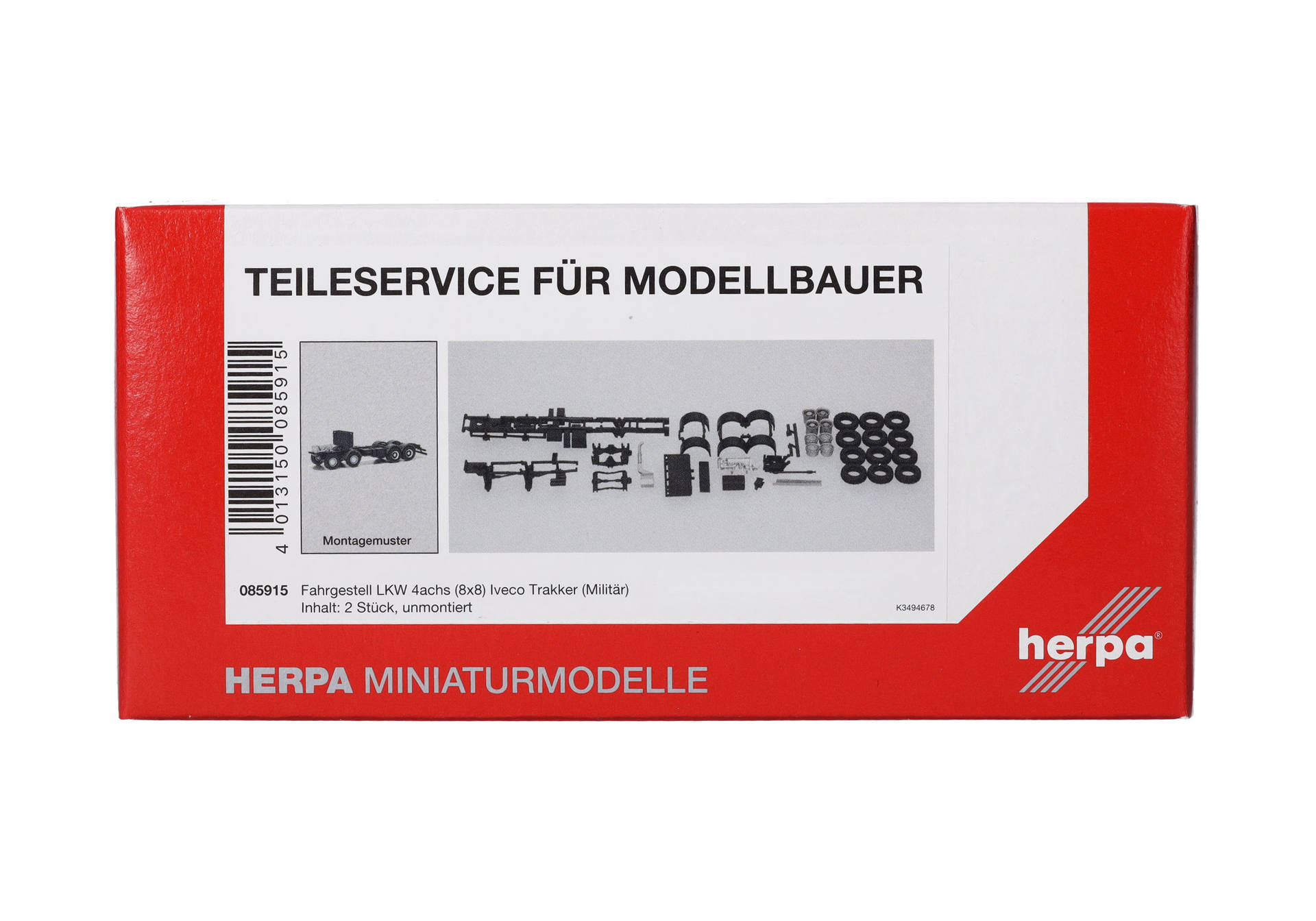 Herpa 085106 - Teileservice Fahrerhaus Iveco Trakker, weiß (2 Stück Herpa 085106 - Teileservice Fahrerhaus Iveco Trakker, weiß (2 Stück