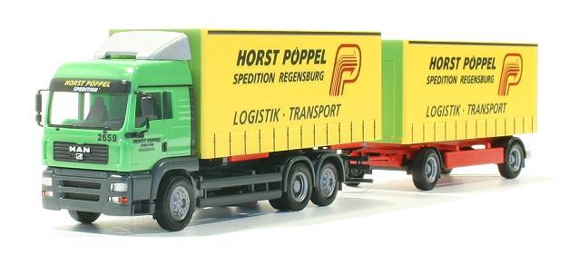 MAN TGA LX interchange curtain canvas trailer "Pöppel"