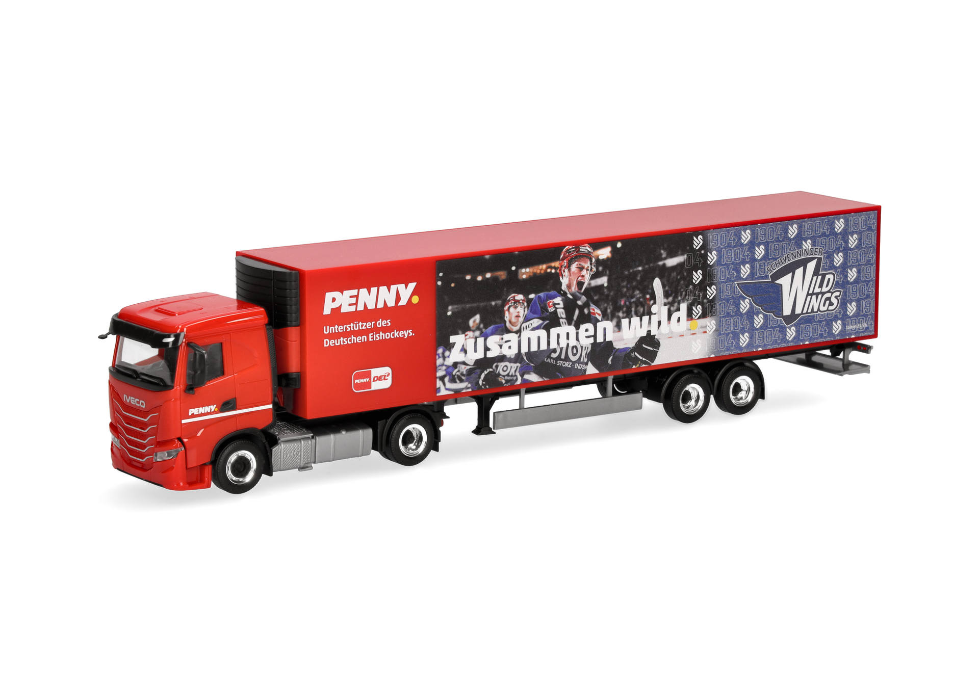 truck, trailer, red, diecast, model