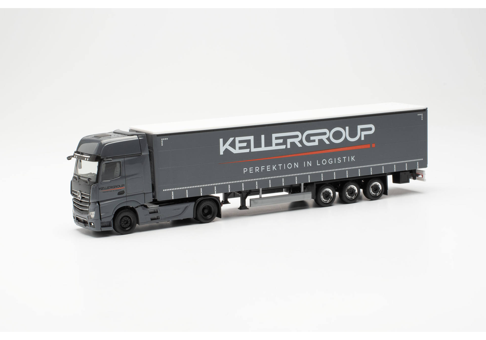 Mercedes-Benz Actros 18 Gigaspace curtain canvas semitrailer "Keller Group"