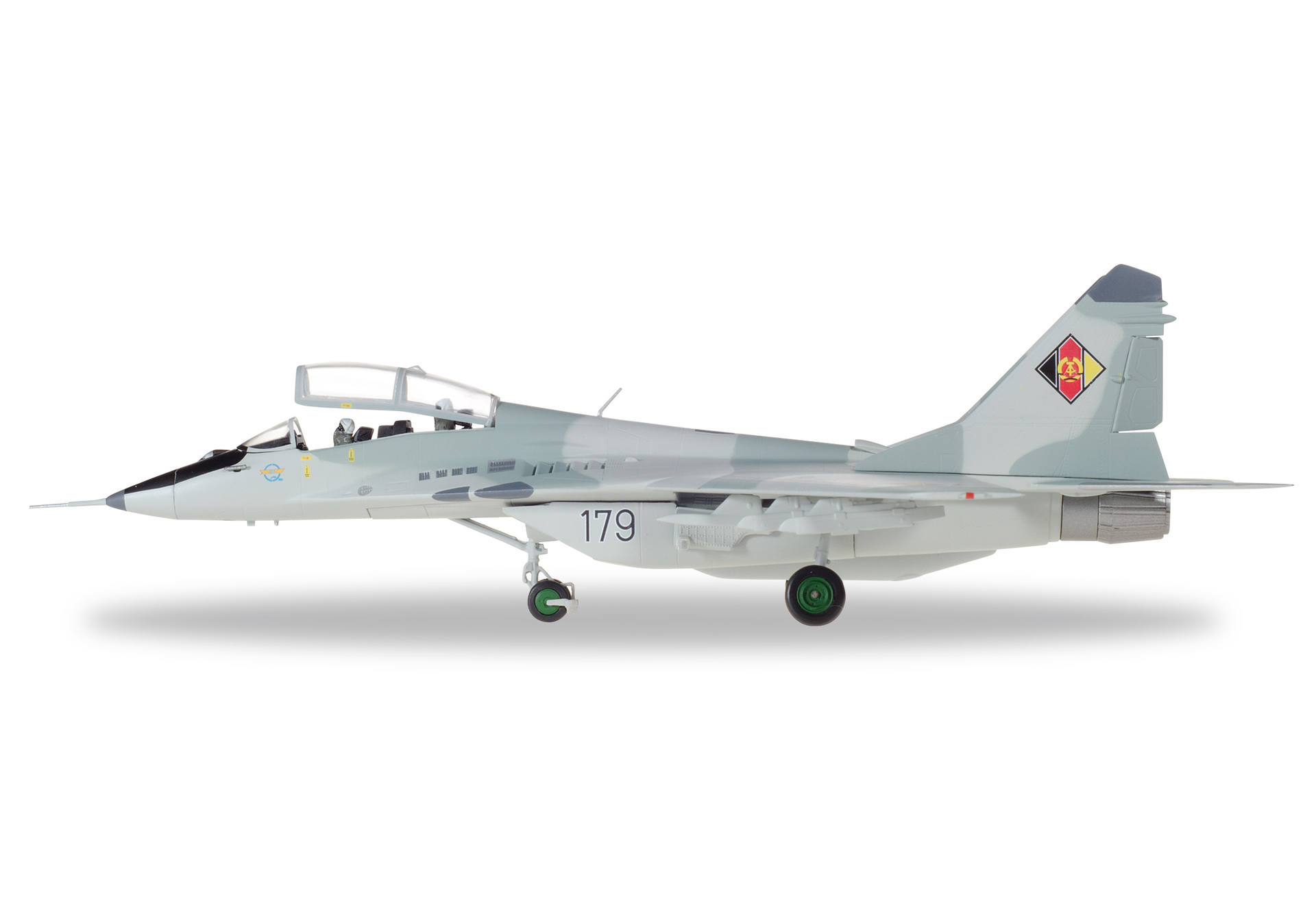 NVA/LSK (East German Air Force) Mikoyan Gurevich MiG-29UB - Jagdfliegergeschwader 3 "Wladimir Komarow",Preschen AB - 179 black