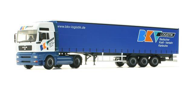 MAN TGA XXL curtain canvas semitrailer "Fritsche"