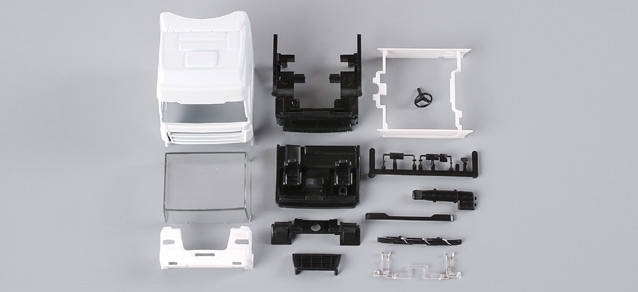 DAF XF SSC '02 driver's cabin with side skirting (incl. rear-view mirror)Content: 2 pcs.