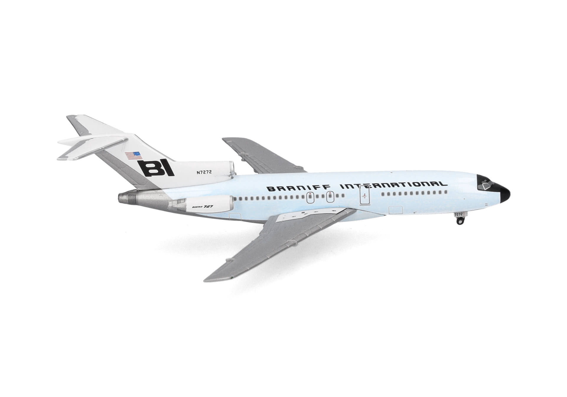 Braniff International Boeing 727-100 - Solid Light Sky Blue