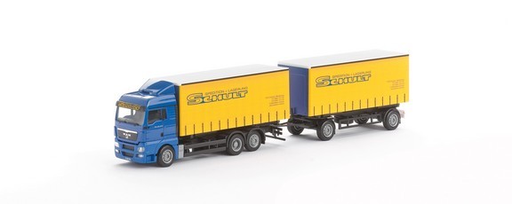 MAN TGX 26.440 XLX change curtain plane hanger train