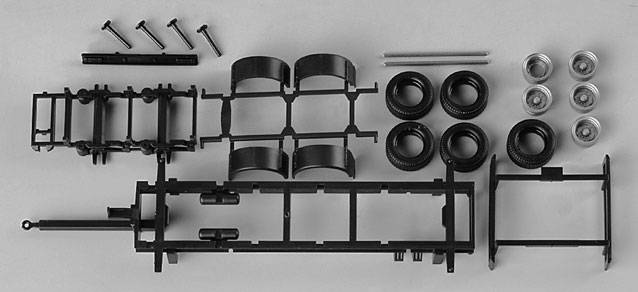 Chassis for MEDI trailer swap body (7,82m) Content: 2 pcs.