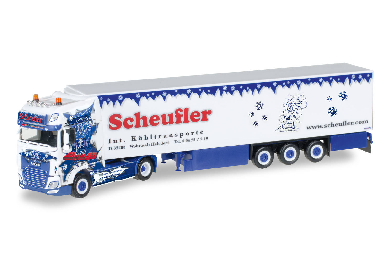 DAF XF SSC Euro 6 refrigerated box semitrailer "Scheufler"