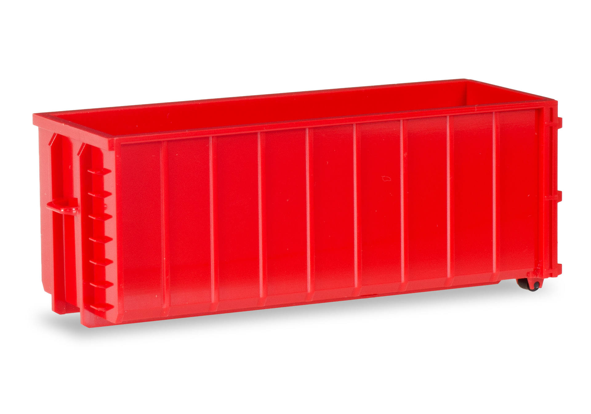 Transport container ribbed