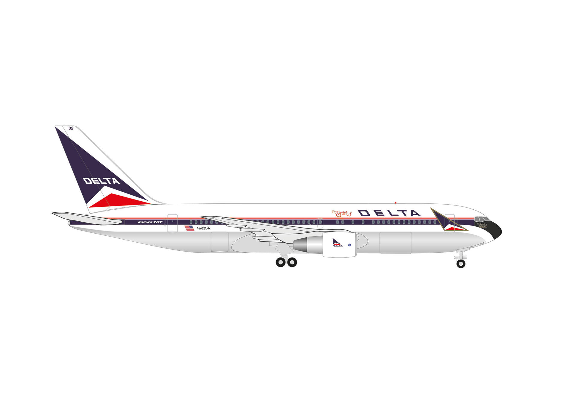 Delta Air Lines Boeing 767-200 “Spirit of Delta” – N102DA