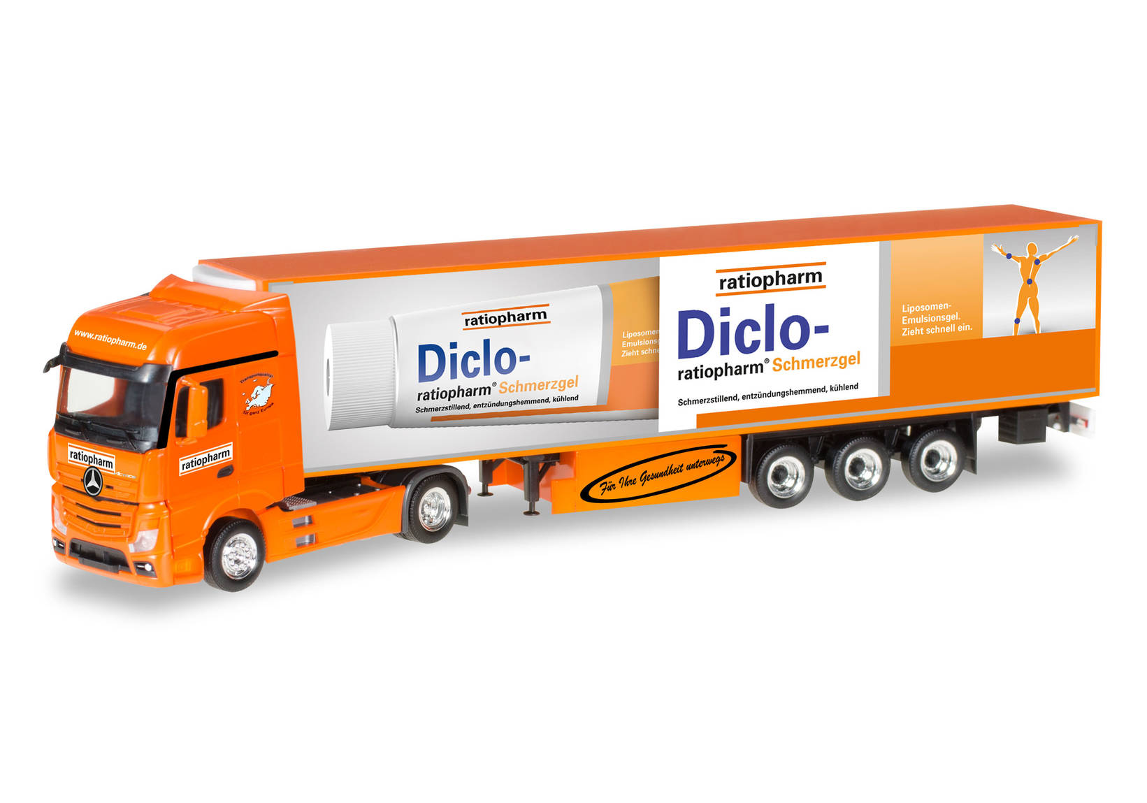 Mercedes-Benz Actros Bigspace box semitrailer "Ratiopharm"