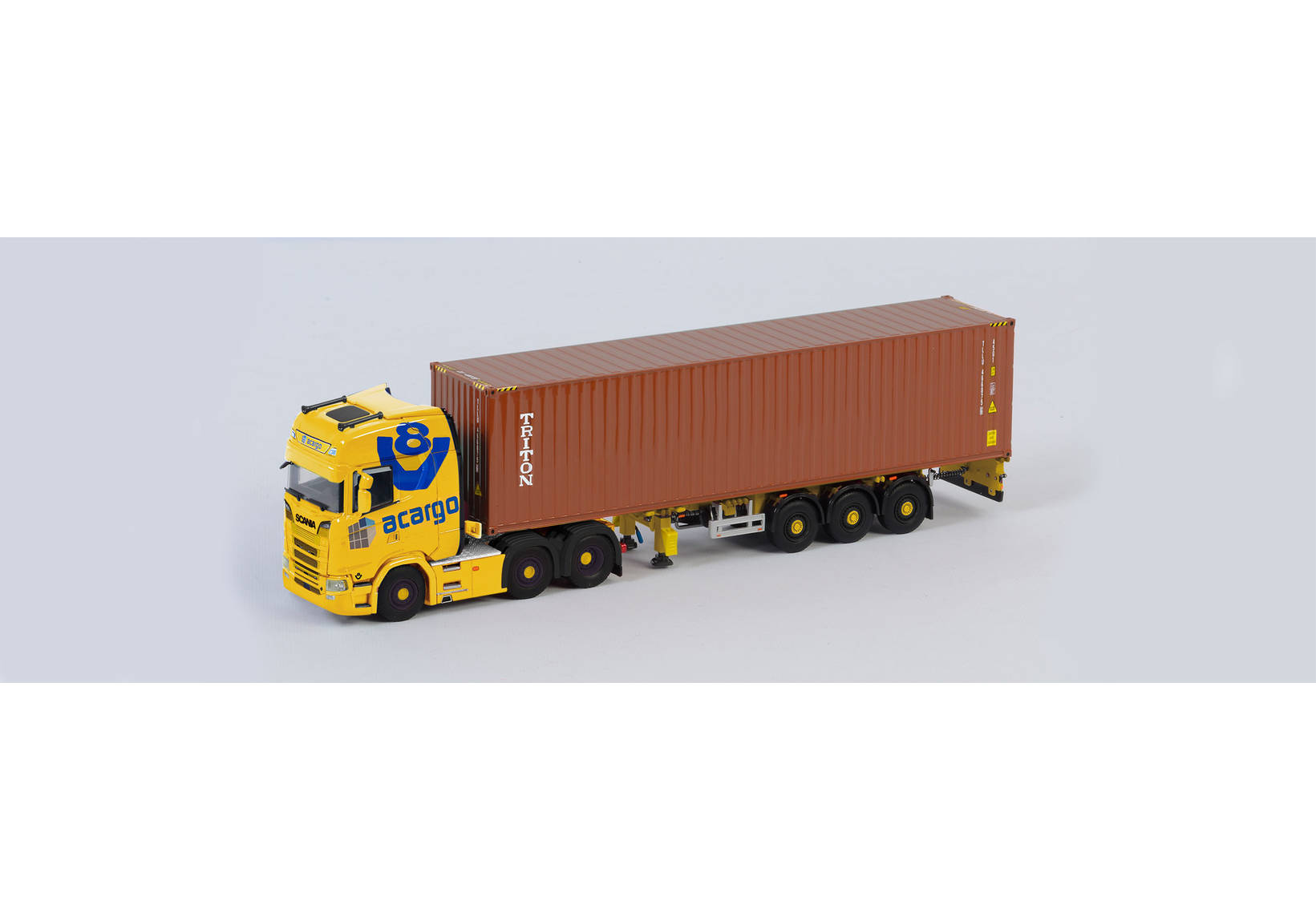 Scania CS 20 HD 6x2 Container-Sattelzug „Acargo/Triton, Trucker Babe Jana“