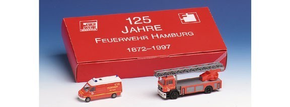Mercedes-Benz/Man Sprinter Kasten HD RTW Man DLK 23-12 125 Years Fire Brigade Hamburg