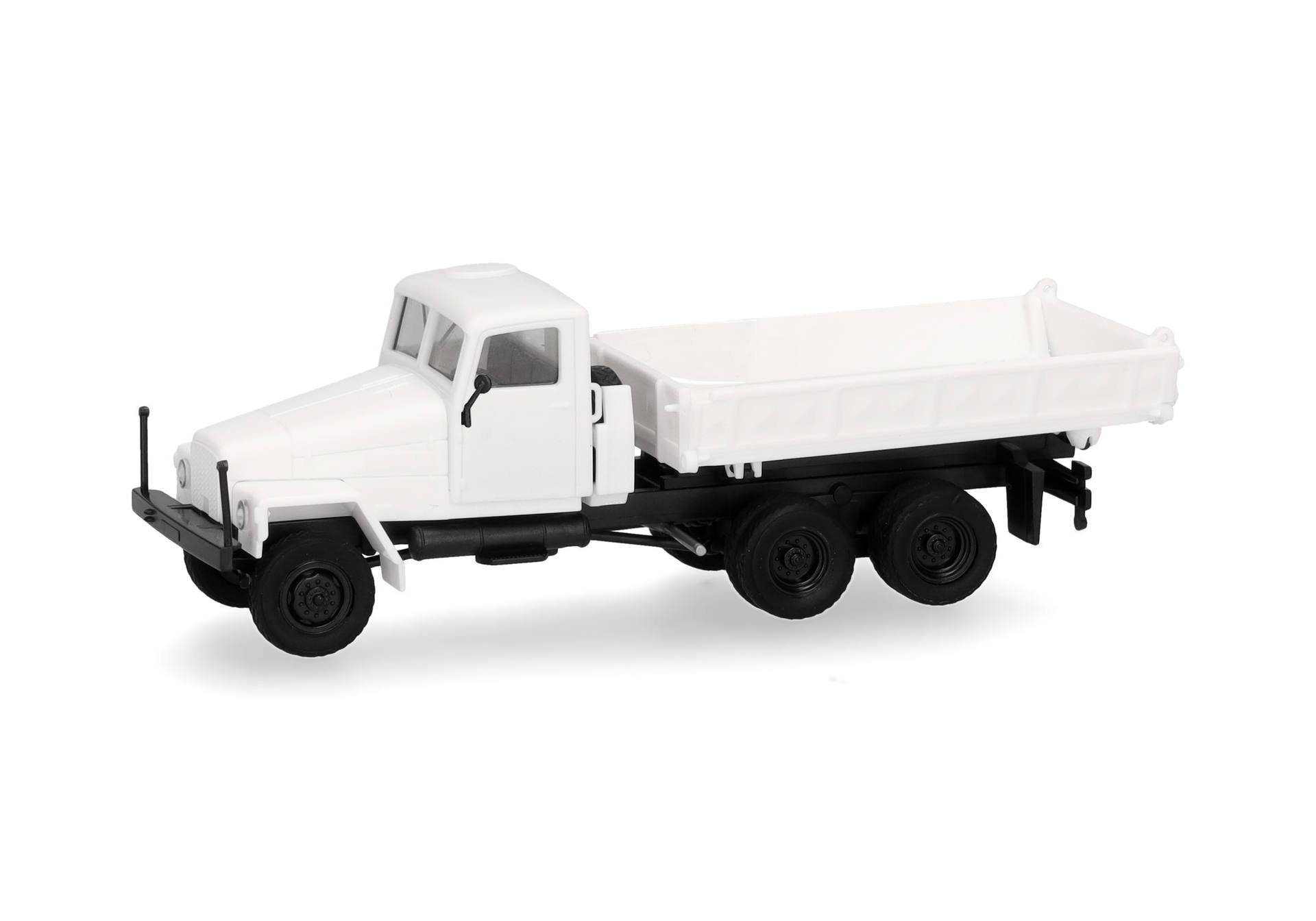 Lastwagen-Dumper, weißer Lastwagen, Spielzeugfahrzeug, Sechs-Räder, Flachbett-Lkw, Lastwagen, Kipper-LKW, Spielzeugfahrzeug, Weiß, Sechs Reifen