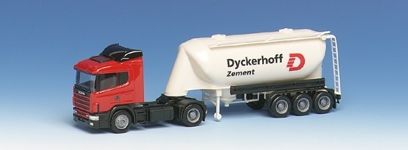 Scania 124 hl uddersilo saddle train 2a/3a