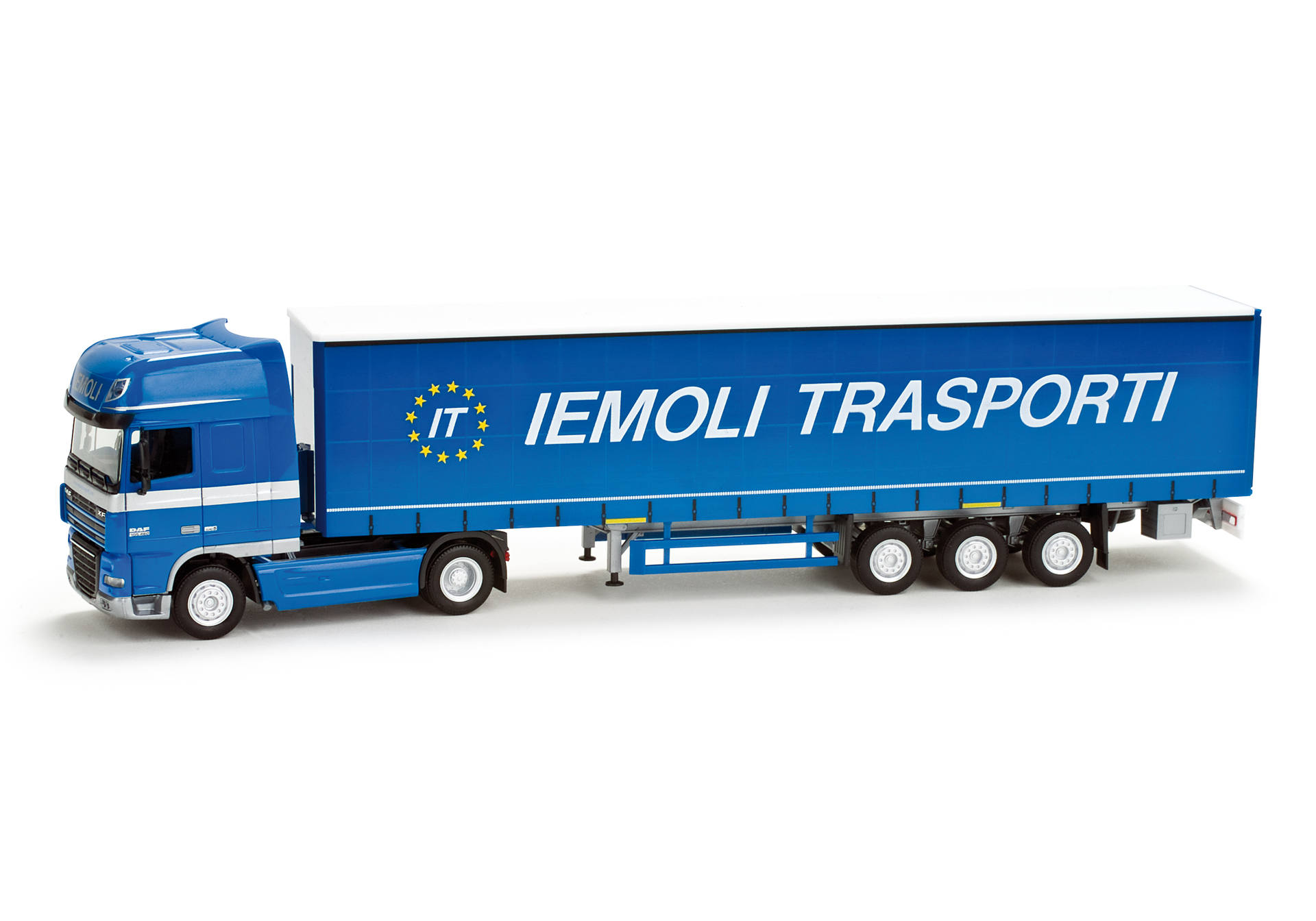DAF XF curtain canvas semitrailer "Iemoli Trasporti"