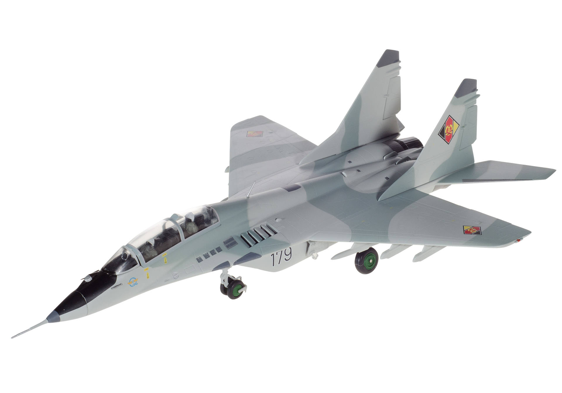 NVA/LSK (East German Air Force) Mikoyan Gurevich MiG-29UB - Jagdfliegergeschwader 3 "Wladimir Komarow",Preschen AB - 179 black
