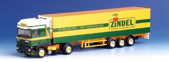 DAF 95 500 SSC cold suitcase saddle train 2A/3A chassis orange long-distance traffic m. Hochdach