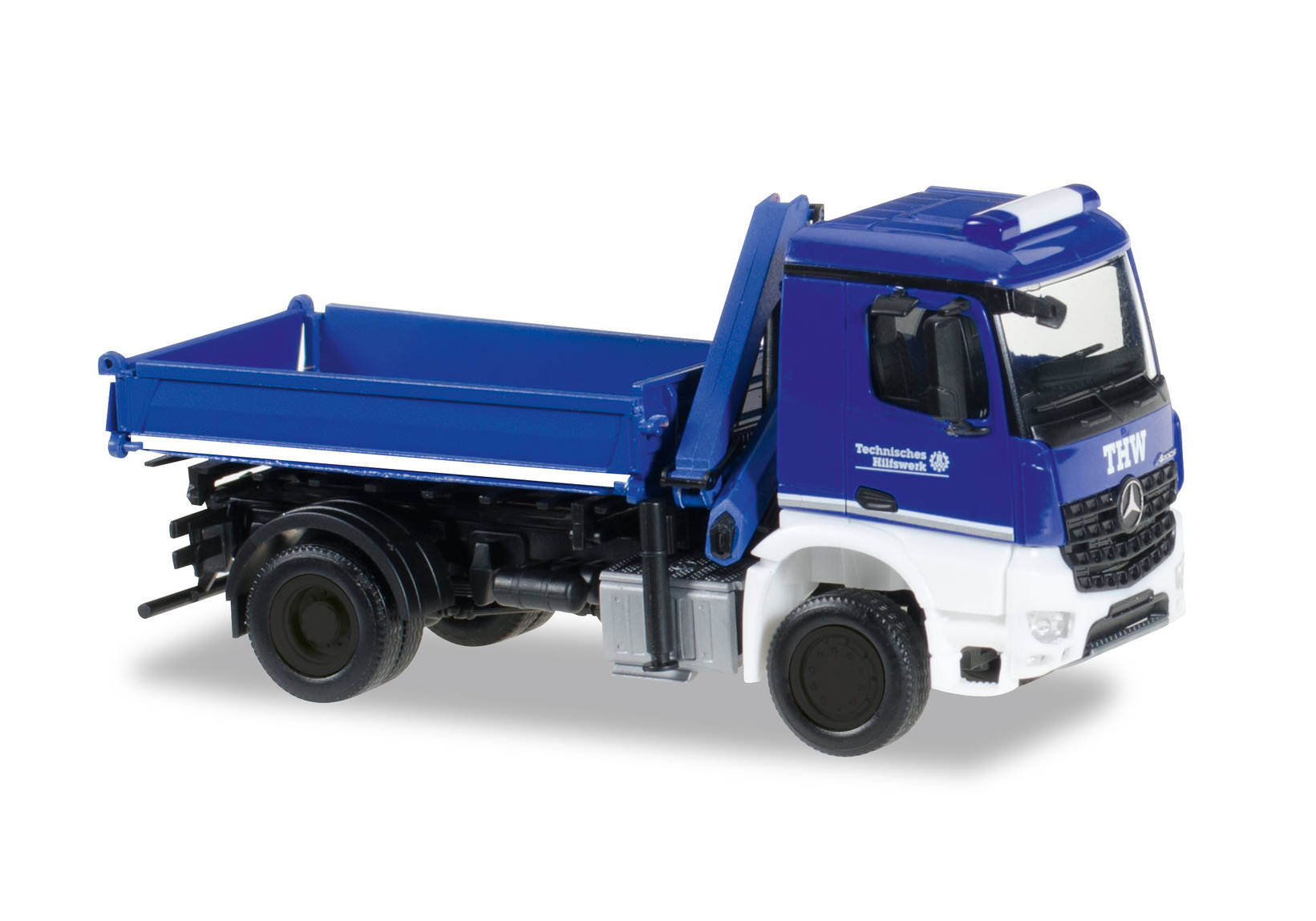 Mercedes-Benz Arocs dump truck with crane "THW"