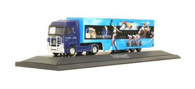 Mercedes-Benz Actros LH '02 Euro box semitrailer "Athens 2004"
