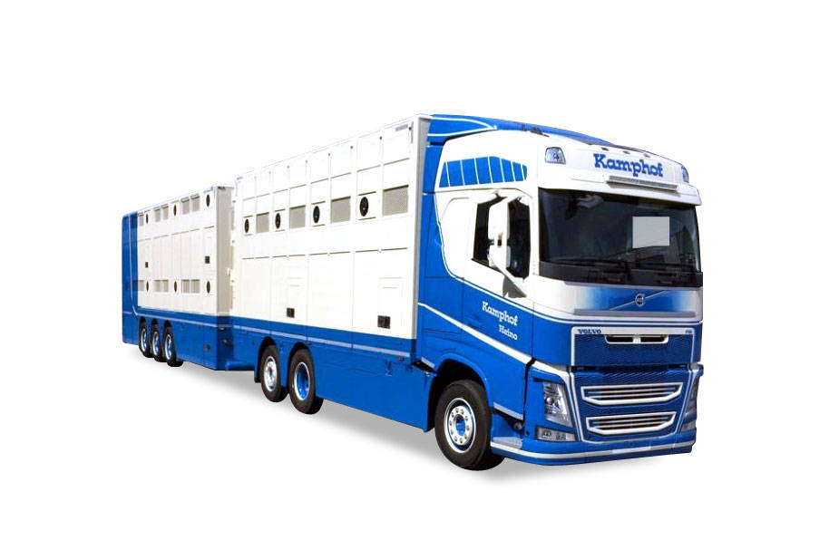 Volvo FH GL cattle trailer "Kamphof"