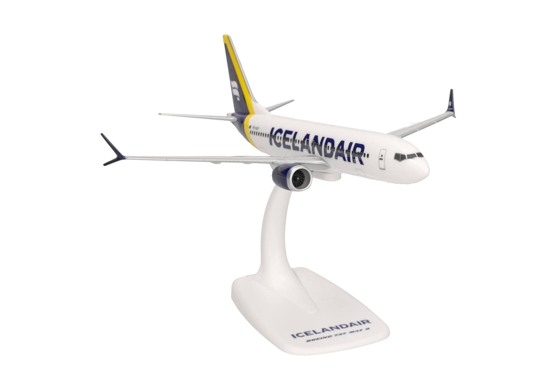flugzeugmodell, Icelanair, Jet-Modell, Tischständer, Maßstabsreplik, flugzeug, modell, Jett, Icelandair, anzeige stand