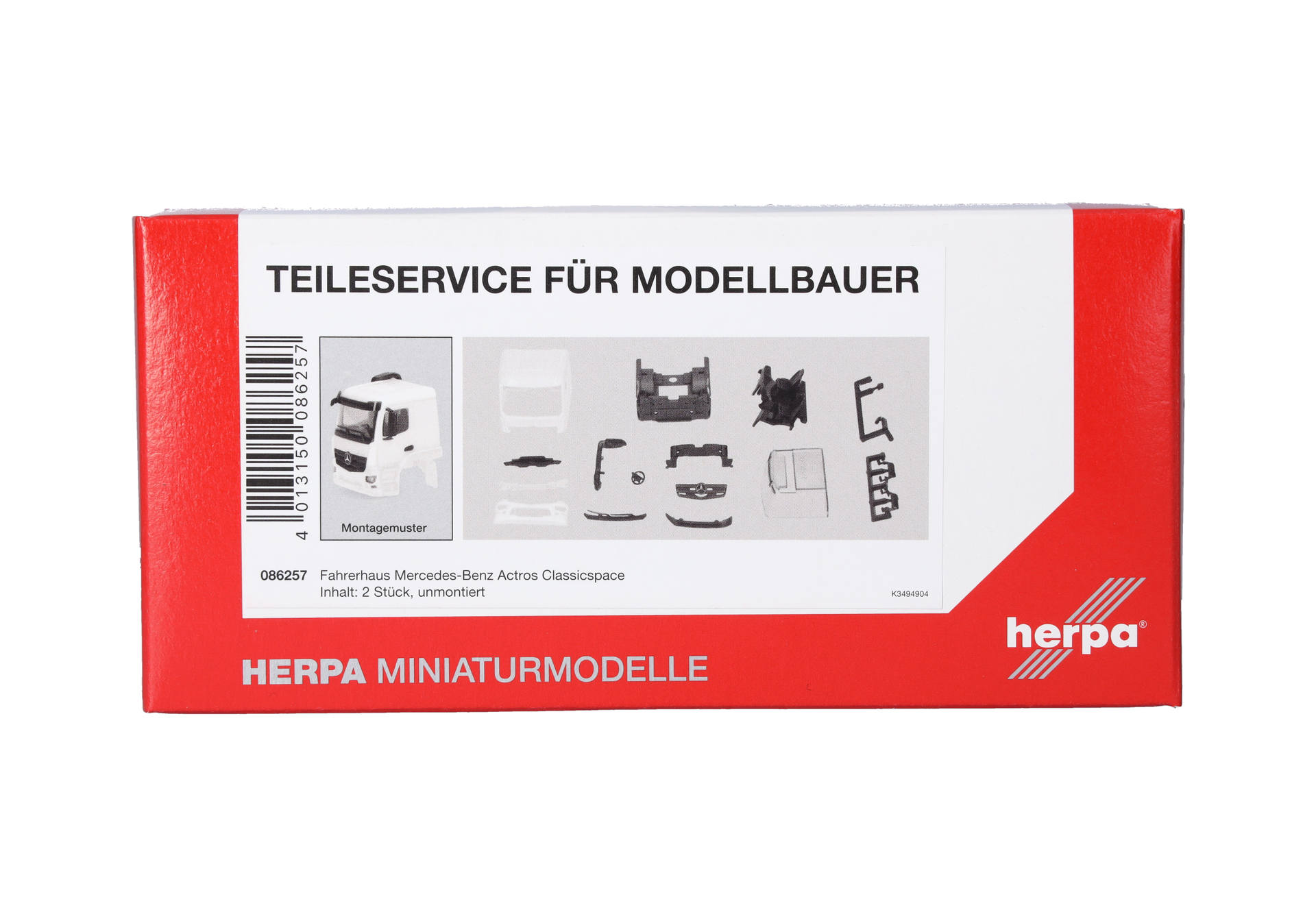 model kit, truck, parts, Mercedes, assembly set