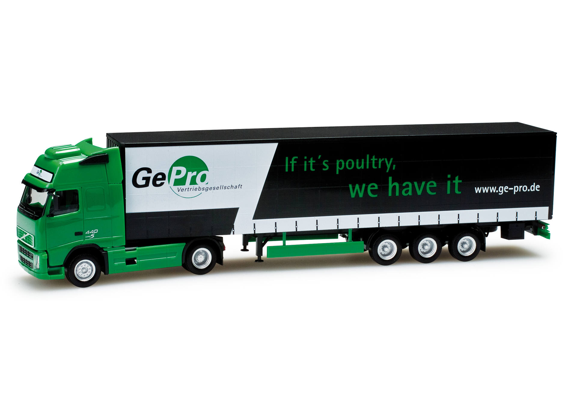 Volvo FH curtain canvas semitrailer "GePro"