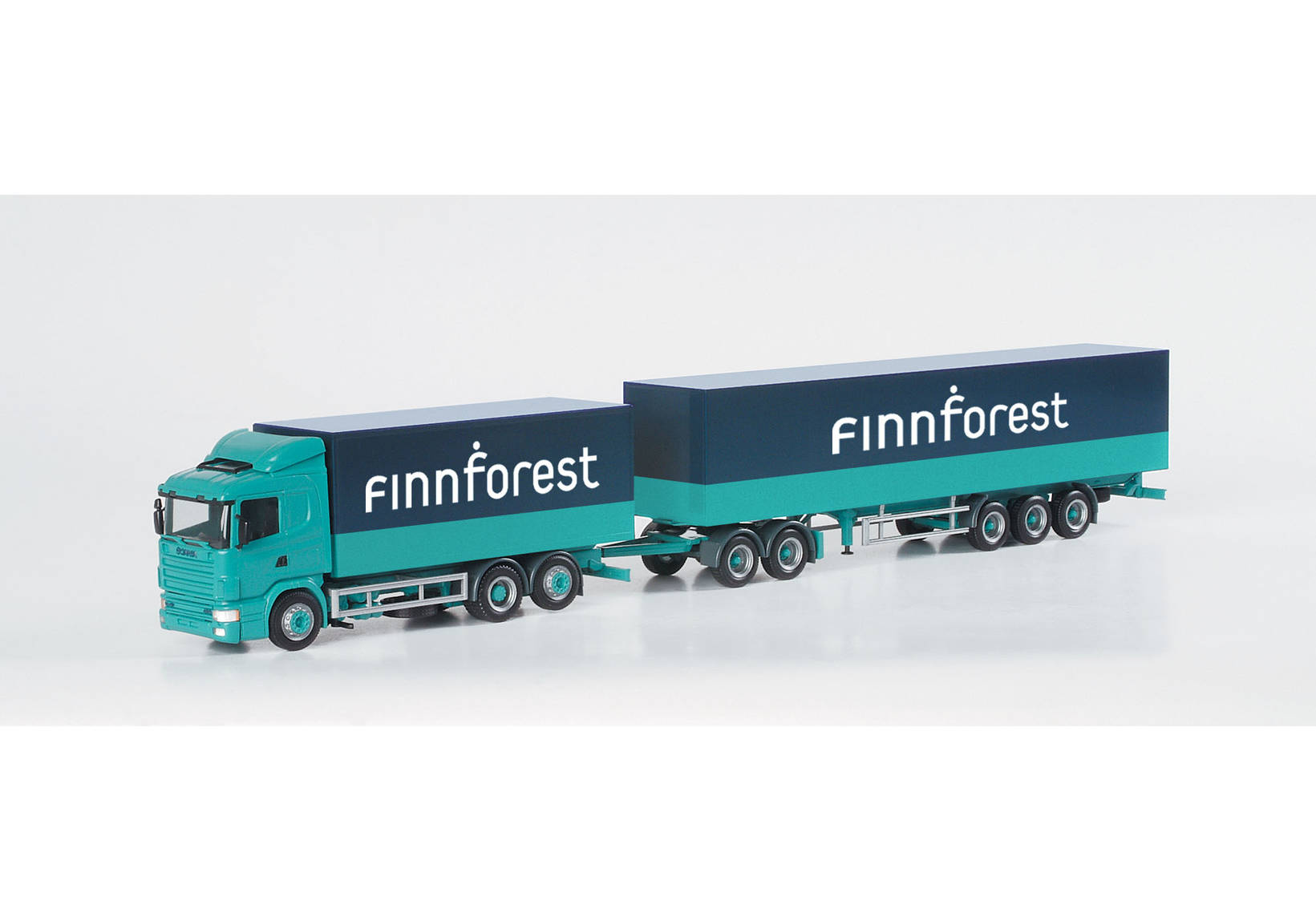 Scania 124 Koffer-Hängerzug "Finnforest" (SF)