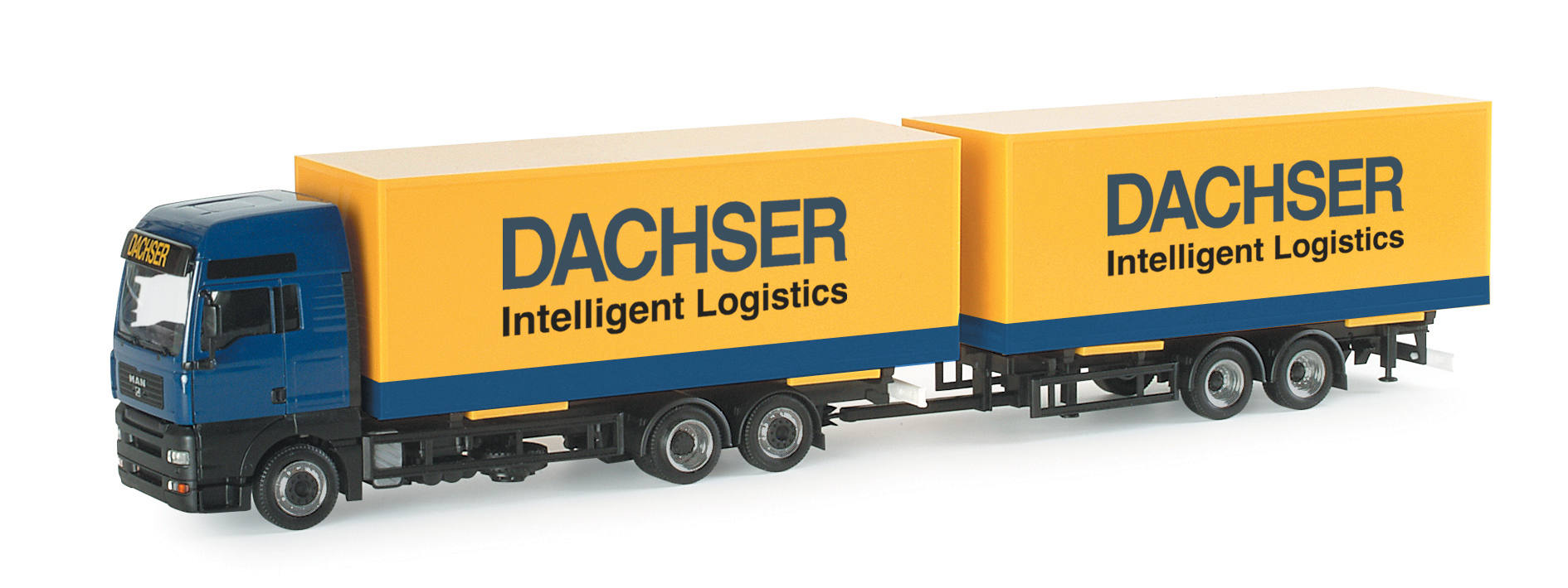 MAN TGA XXL bulk volume trailer "Dachser"