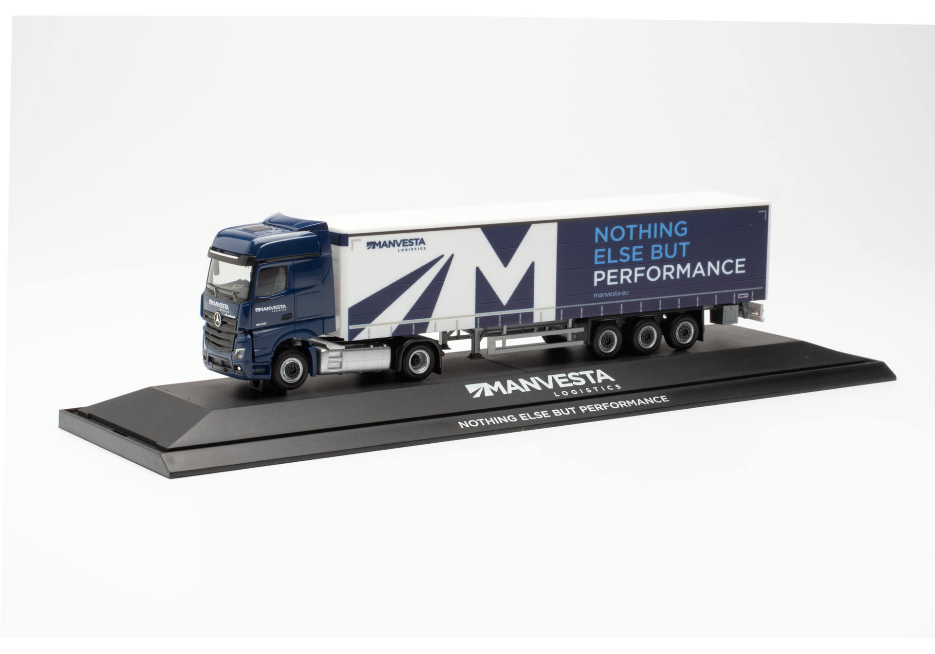 Mercedes-Benz Actros L 18 Bigspace curtain canvas semitrailer "MANVESTA" (Lithuania)