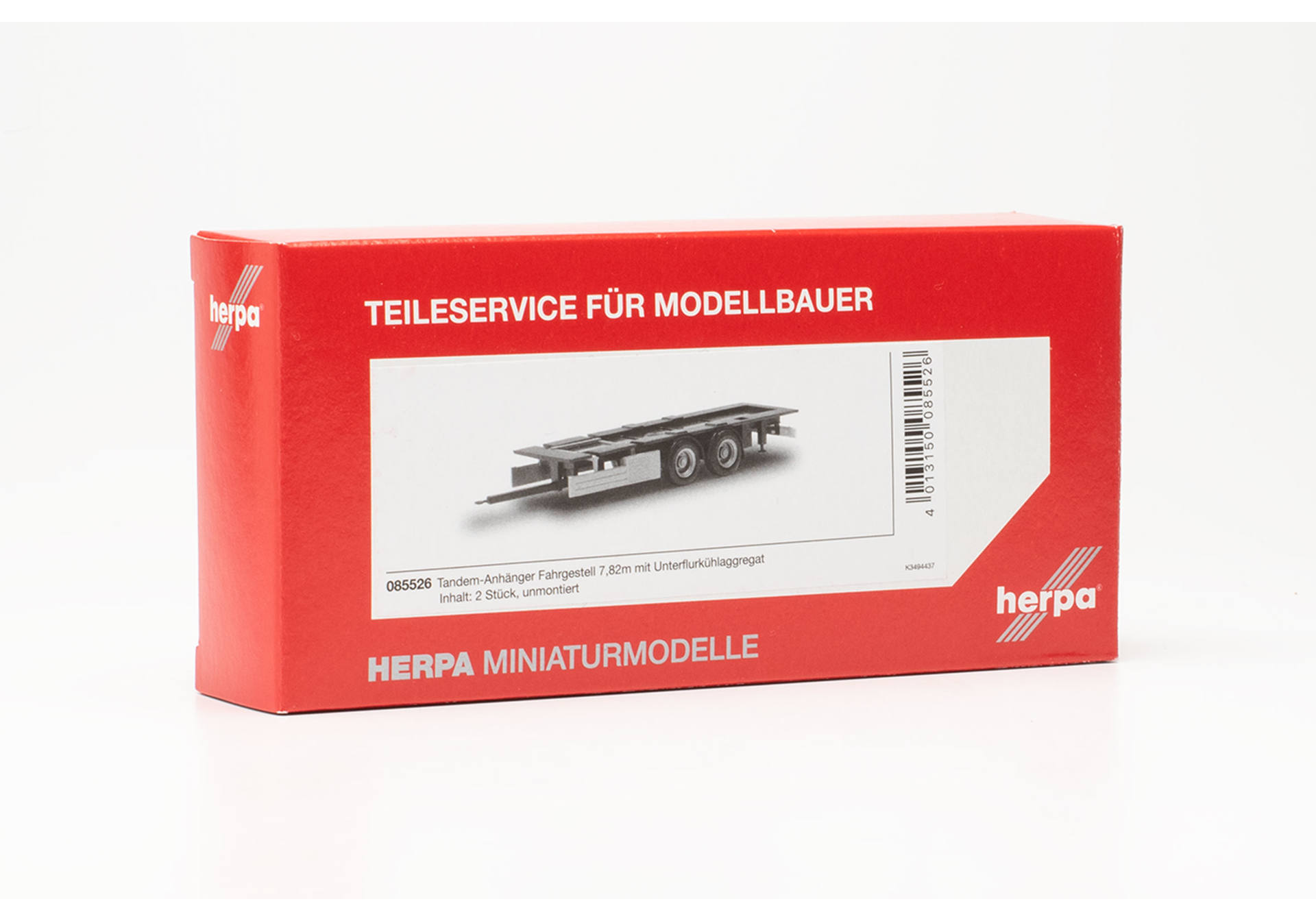 Teileservice Tandem-Anhänger Fahrgestell 7,82m mit Unterflurkühlaggregat (2 Stück)