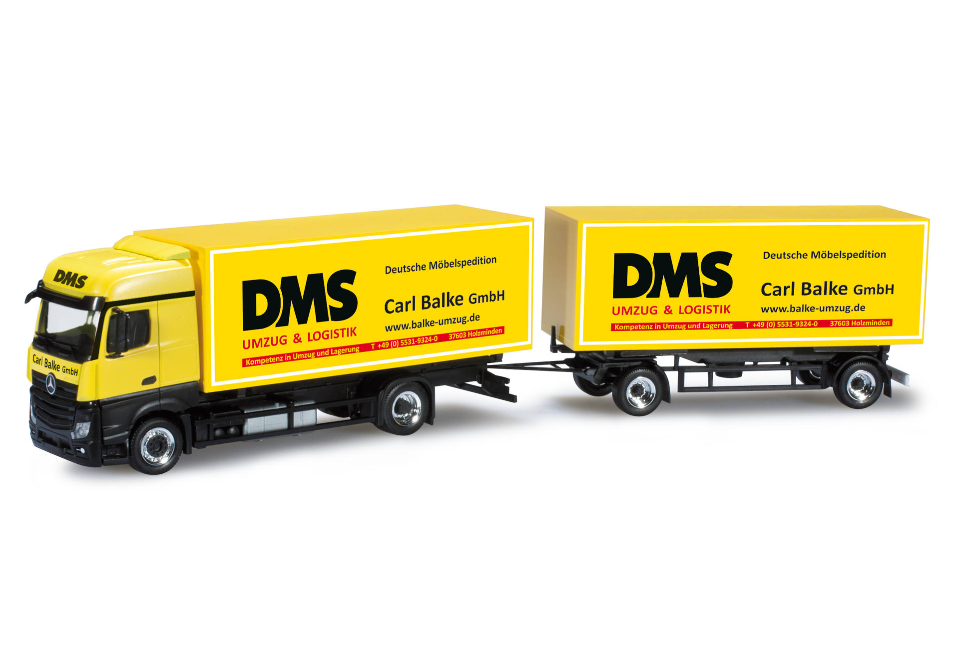 Mercedes-Benz Actros Bigspace interchangeable box trailer "DMS Balke"