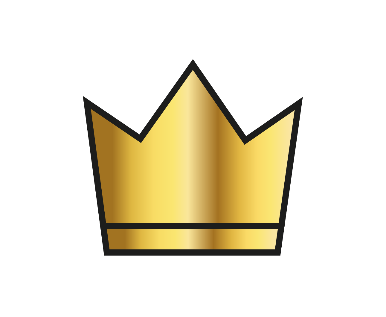 Icon from Herpa Club: Image gold crown, isolated graphic
