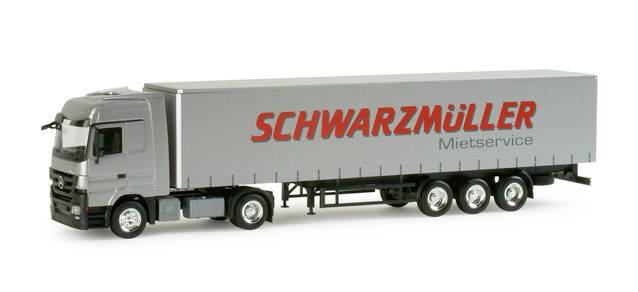 Mercedes-Benz Actros L curtain canvas semitrailer "Schwarzmüller"